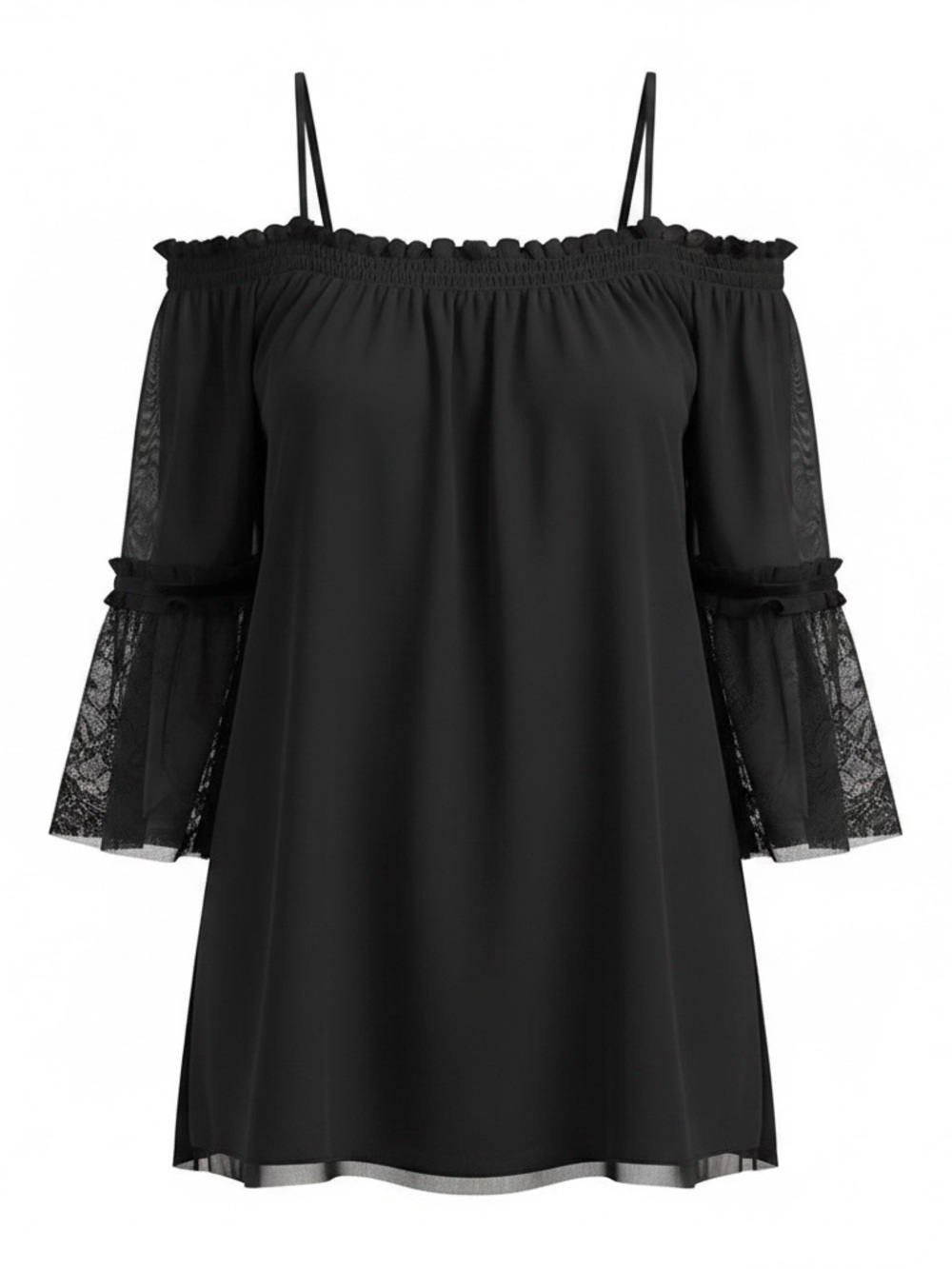 by & by Black Off-Shoulder Blouse